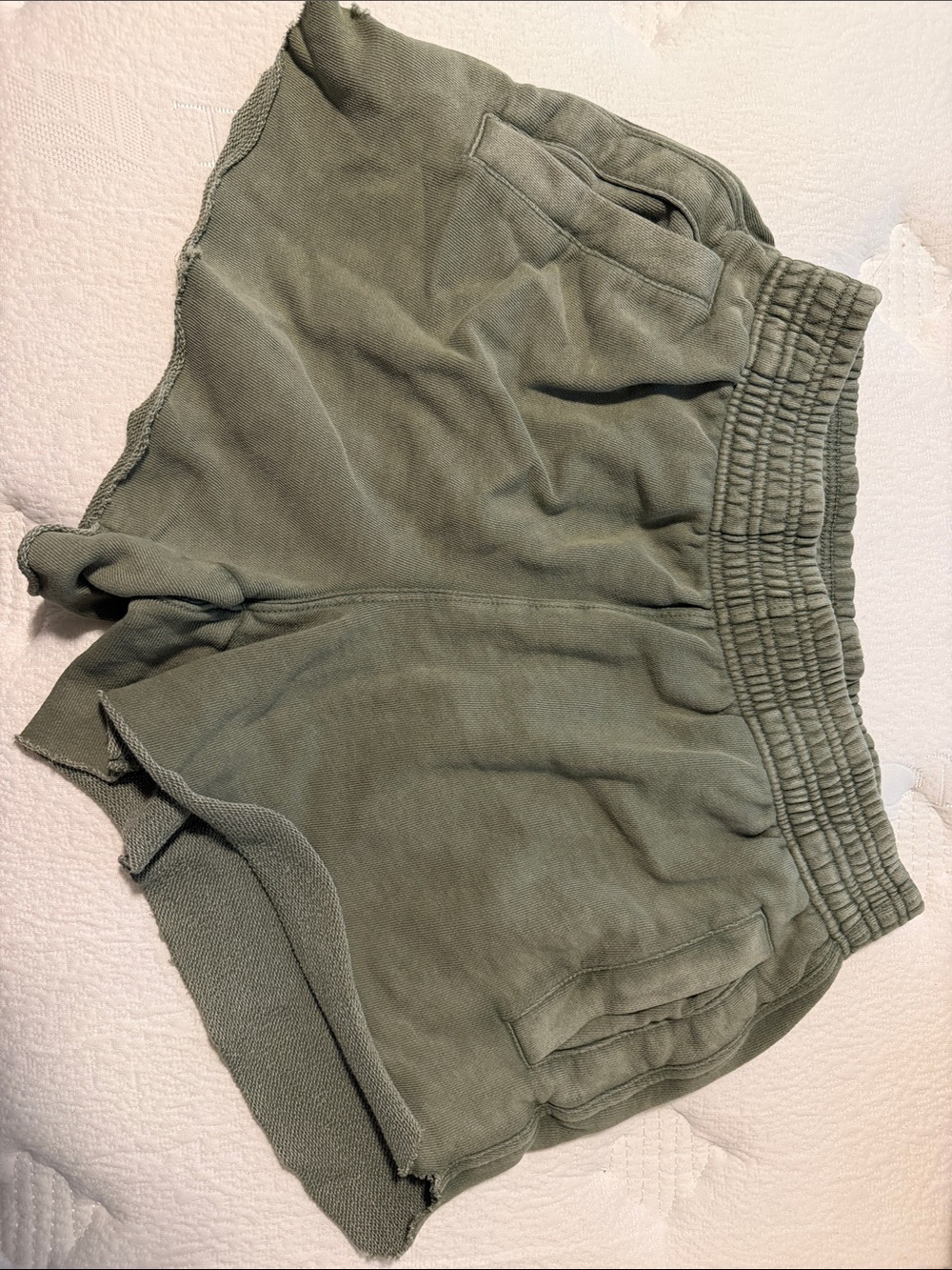 Women's Olive Green Lounge Shorts